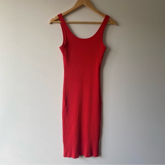 Wilfred Free Murdoch Scoop Neck Bodycon Dress Red XS - Picture 3 of 13
